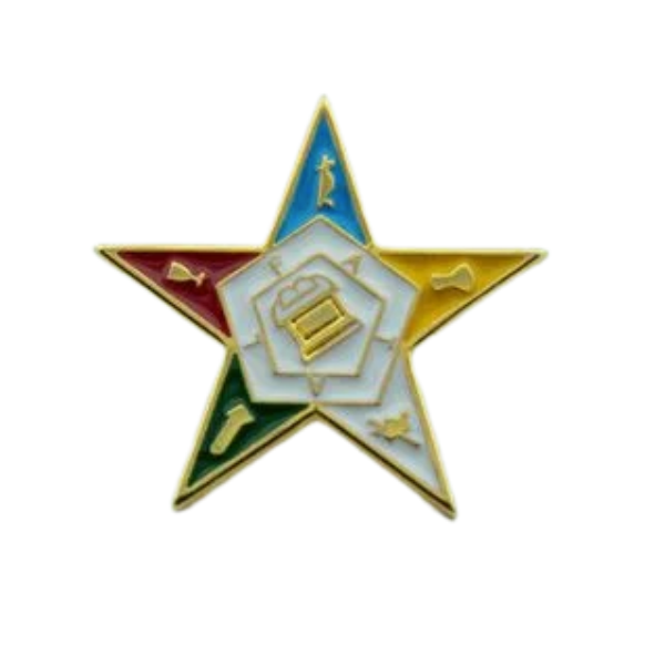 Pin maçônico estrela do oriente